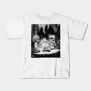 Roasting Marshmellows Kids T-Shirt